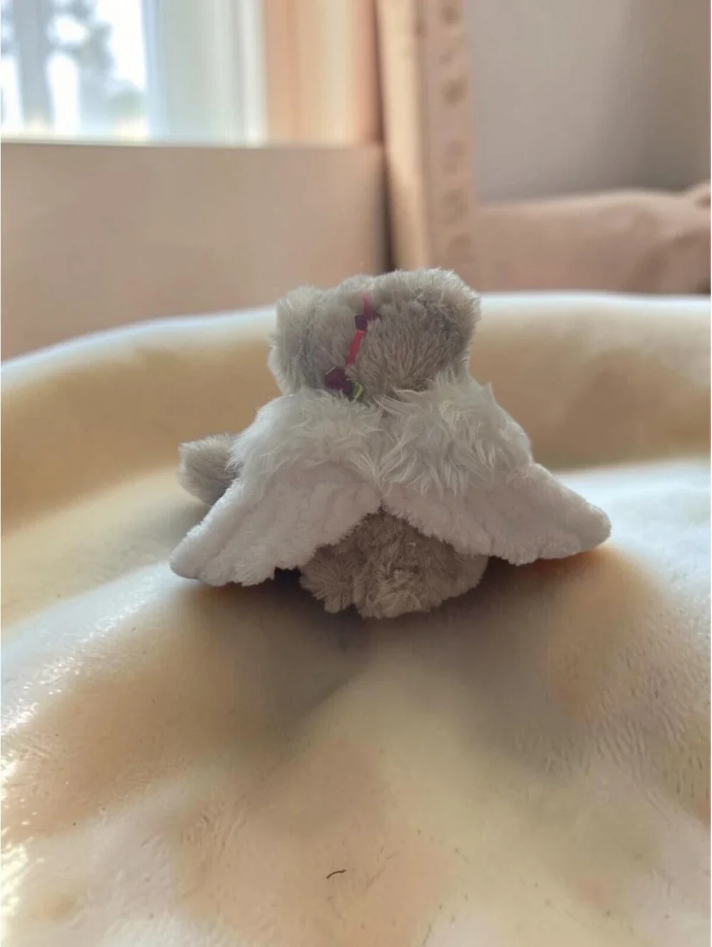 First & Main Angel Bear Plush No. 1304 Teddy Bear Wings Gold Nose 7.5